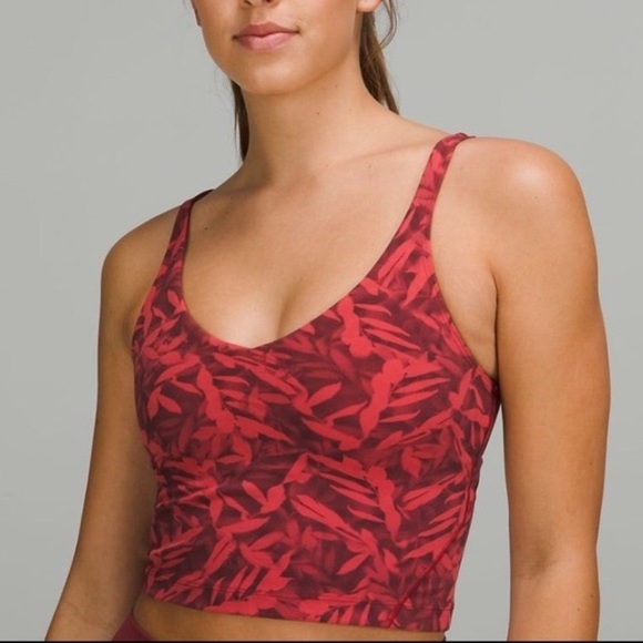 lululemon athletica Tops - NWT Lululemon Align Nulu Cropped Tank, Built in Bra, Fireside Red